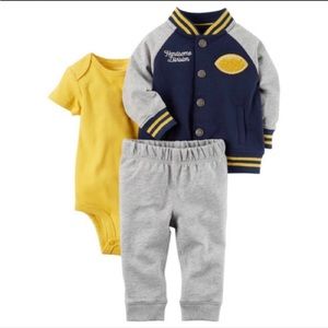 NWT Carter’s 3pc varsity outfit 9M